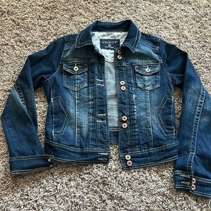 Medium dark wash denim jacket